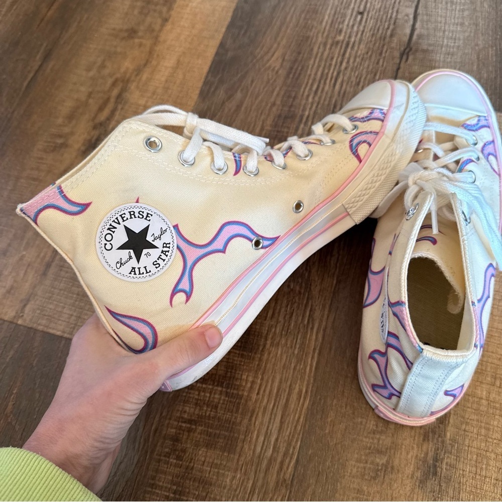 Converse x Golfwang Chuck 70 Hi "Pink Flames" sneakers - Picture 5 of 10